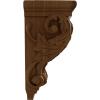 image2 14quotW x 2 14quotD x 4 14quotH Extra Small Acanthus Wood Corbel AlderCherry
