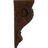 image2 14quotW x 2 14quotD x 4 14quotH Extra Small Acanthus Wood Corbel AlderMahogany