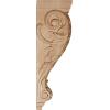 image2 14quotW x 2 14quotD x 4 14quotH Extra Small Acanthus Wood Corbel AlderMahogany