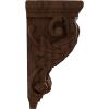 image2 14quotW x 2 14quotD x 4 14quotH Extra Small Acanthus Wood Corbel AlderMahogany