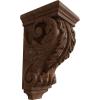 image2 14quotW x 2 14quotD x 4 14quotH Extra Small Acanthus Wood Corbel AlderMahogany