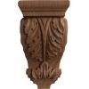image2 14quotW x 2 14quotD x 4 14quotH Extra Small Acanthus Wood Corbel AlderMahogany