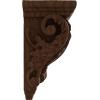image2 14quotW x 2 14quotD x 4 14quotH Extra Small Acanthus Wood Corbel AlderMahogany
