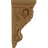 image2 14quotW x 2 14quotD x 4 14quotH Extra Small Acanthus Wood Corbel AlderMaple