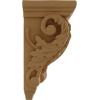 image2 14quotW x 2 14quotD x 4 14quotH Extra Small Acanthus Wood Corbel AlderMaple
