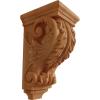 image2 14quotW x 2 14quotD x 4 14quotH Extra Small Acanthus Wood Corbel AlderRed Oak