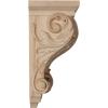 image2 14quotW x 2 14quotD x 4 14quotH Extra Small Acanthus Wood Corbel AlderRed Oak