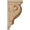 image2 14quotW x 2 14quotD x 4 14quotH Extra Small Acanthus Wood Corbel AlderRed Oak