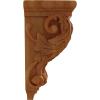 image2 14quotW x 2 14quotD x 4 14quotH Extra Small Acanthus Wood Corbel AlderRed Oak
