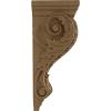 image2 14quotW x 2 14quotD x 4 14quotH Extra Small Acanthus Wood Corbel AlderRubberwood