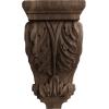 image2 14quotW x 2 14quotD x 4 14quotH Extra Small Acanthus Wood Corbel AlderWalnut