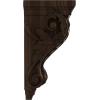image2 14quotW x 2 14quotD x 4 14quotH Extra Small Acanthus Wood Corbel AlderWalnut