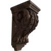 image2 14quotW x 2 14quotD x 4 14quotH Extra Small Acanthus Wood Corbel AlderWalnut