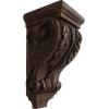 image2 14quotW x 2 14quotD x 4 14quotH Extra Small Acanthus Wood Corbel AlderWalnut