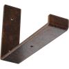 image2quotW x 12quotD x 7quotH Steel Hanging Shelf Bracket UnfinishedAntiqued Copper