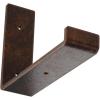 image2quotW x 12quotD x 7quotH Steel Hanging Shelf Bracket UnfinishedAntiqued Copper