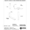 image2quotW x 12quotD x 7quotH Steel Hanging Shelf Bracket UnfinishedAntiqued Silver