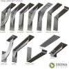 image2quotW x 12quotD x 7quotH Steel Hanging Shelf Bracket UnfinishedAntiqued Warm Silver