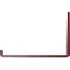 image2quotW x 12quotD x 7quotH Steel Hanging Shelf Bracket UnfinishedHammered Bright Red