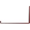 image2quotW x 12quotD x 7quotH Steel Hanging Shelf Bracket UnfinishedHammered Bright Red
