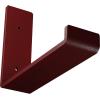 image2quotW x 12quotD x 7quotH Steel Hanging Shelf Bracket UnfinishedHammered Bright Red