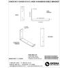 image2quotW x 12quotD x 7quotH Steel Hanging Shelf Bracket UnfinishedHammered Brown