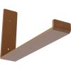 image2quotW x 12quotD x 7quotH Steel Hanging Shelf Bracket UnfinishedHammered Copper