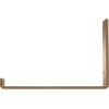 image2quotW x 12quotD x 7quotH Steel Hanging Shelf Bracket UnfinishedHammered Gold