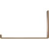 image2quotW x 12quotD x 7quotH Steel Hanging Shelf Bracket UnfinishedHammered Gold