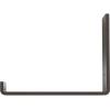 image2quotW x 12quotD x 7quotH Steel Hanging Shelf Bracket UnfinishedHammered Gray