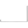image2quotW x 12quotD x 7quotH Steel Hanging Shelf Bracket UnfinishedHammered White