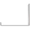 image2quotW x 12quotD x 7quotH Steel Hanging Shelf Bracket UnfinishedWhite Primer Paintable
