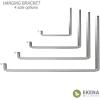image2quotW x 12quotD x 7quotH Steel Hanging Shelf Bracket UnfinishedWhite Primer Paintable