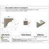 image2quotW x 4quotD x 12quotH Thin Mediterranean Rough Cedar Woodgrain TimberThane Corbel Primed Tan10in W x 10in D x 10in H