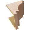 image2quotW x 4quotD x 12quotH Thin Mediterranean Rough Cedar Woodgrain TimberThane Corbel Primed Tan10in W x 10in D x 10in H
