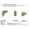image2quotW x 4quotD x 12quotH Thin Mediterranean Rough Cedar Woodgrain TimberThane Corbel Primed Tan10in W x 20in D x 20in H