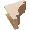 image2quotW x 4quotD x 12quotH Thin Mediterranean Rough Cedar Woodgrain TimberThane Corbel Primed Tan10in W x 20in D x 20in H