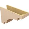 image2quotW x 4quotD x 12quotH Thin Mediterranean Rough Cedar Woodgrain TimberThane Corbel Primed Tan10in W x 30in D x 20in H