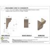 image2quotW x 4quotD x 12quotH Thin Mediterranean Rough Cedar Woodgrain TimberThane Corbel Primed Tan11in W x 11in D x 22in H