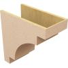 image2quotW x 4quotD x 12quotH Thin Mediterranean Rough Cedar Woodgrain TimberThane Corbel Primed Tan11in W x 22in D x 22in H