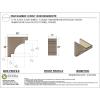image2quotW x 4quotD x 12quotH Thin Mediterranean Rough Cedar Woodgrain TimberThane Corbel Primed Tan11in W x 22in D x 22in H