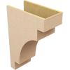 image2quotW x 4quotD x 12quotH Thin Mediterranean Rough Cedar Woodgrain TimberThane Corbel Primed Tan11in W x 22in D x 33in H