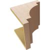 image2quotW x 4quotD x 12quotH Thin Mediterranean Rough Cedar Woodgrain TimberThane Corbel Primed Tan12in W x 12in D x 12in H