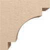 image2quotW x 4quotD x 12quotH Thin Mediterranean Rough Cedar Woodgrain TimberThane Corbel Primed Tan12in W x 24in D x 24in H