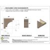 image2quotW x 4quotD x 12quotH Thin Mediterranean Rough Cedar Woodgrain TimberThane Corbel Primed Tan12in W x 24in D x 24in H