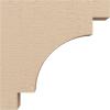 image2quotW x 4quotD x 12quotH Thin Mediterranean Rough Cedar Woodgrain TimberThane Corbel Primed Tan2in W x 10in D x 10in H