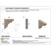 image2quotW x 4quotD x 12quotH Thin Mediterranean Rough Cedar Woodgrain TimberThane Corbel Primed Tan2in W x 10in D x 10in H