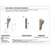 image2quotW x 4quotD x 12quotH Thin Mediterranean Rough Cedar Woodgrain TimberThane Corbel Primed Tan2in W x 4in D x 12in H