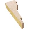 image2quotW x 4quotD x 12quotH Thin Mediterranean Rough Cedar Woodgrain TimberThane Corbel Primed Tan2in W x 4in D x 12in H