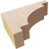 image2quotW x 4quotD x 12quotH Thin Mediterranean Rough Cedar Woodgrain TimberThane Corbel Primed Tan2in W x 6in D x 4in H
